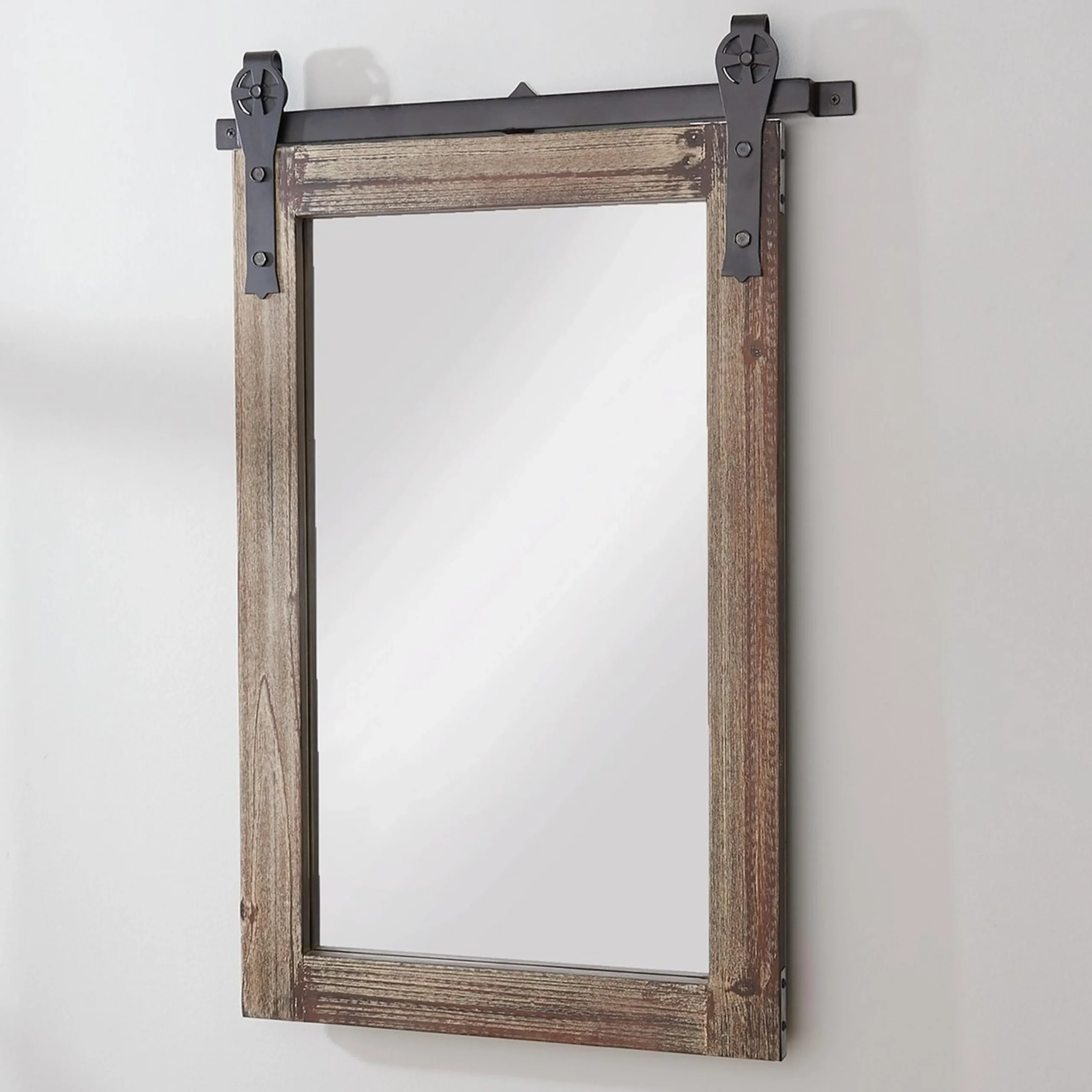 Barn Door Framed Mirror