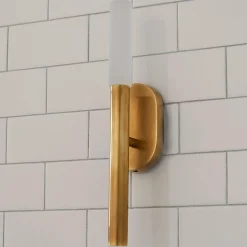 Bata Bath Sconce - Etched Crystal
