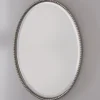 Beaded Beveled Mirror - Oval