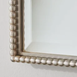 Beaded Beveled Mirror - Rectangular