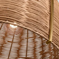 Bentlee Wicker Pendant - Large