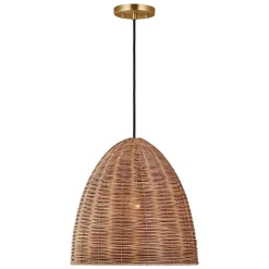 Bentlee Wicker Pendant - Large