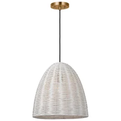 Bentlee Wicker Pendant - Large