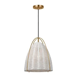 Bentlee Wicker Pendant - Small