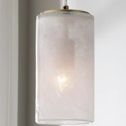 Blush Cylinder Pendant - Small