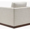 Caiden Swivel Chair - Patterned Linen