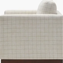 Caiden Swivel Chair - Patterned Linen