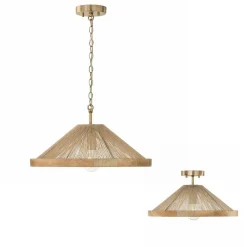 Calyce Open Convertible Semi-Flush Ceiling Light