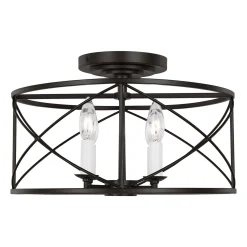 Camunez Drum Semi-Flush Ceiling Light
