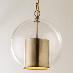 Cap and Globe Pendant
