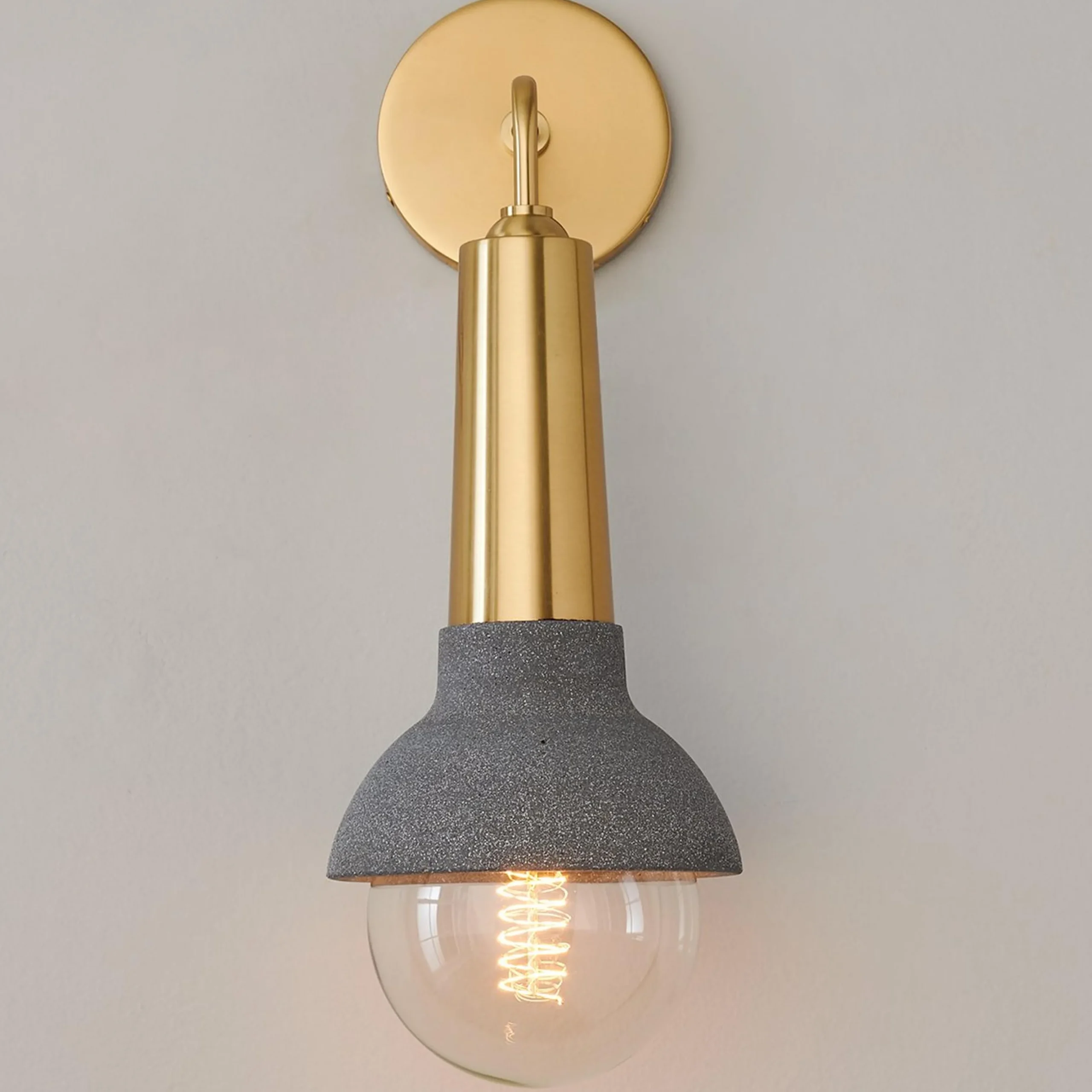 Capped Concrete Sconce