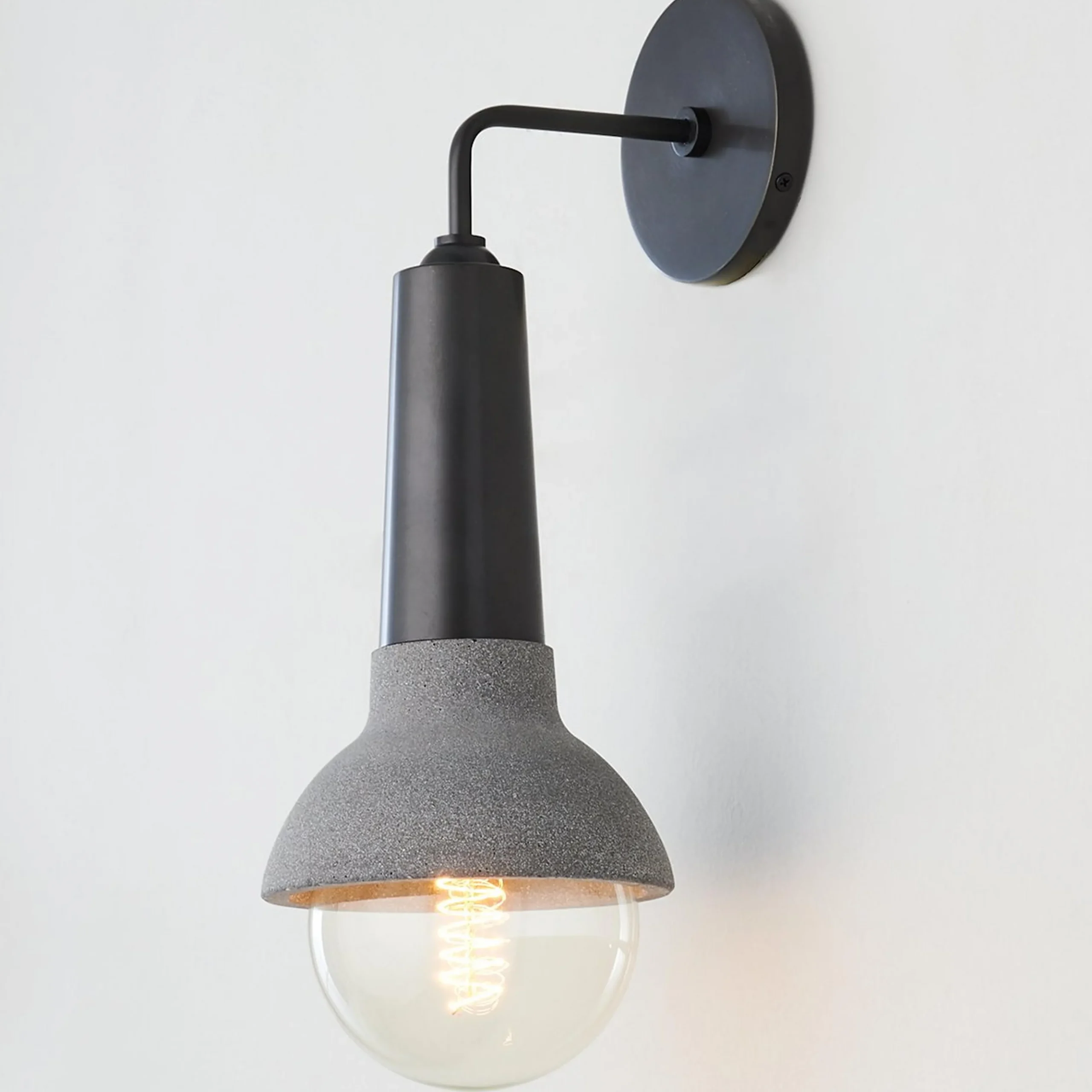 Capped Concrete Sconce