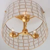 Captiva Shaken Shell Semi-Flush Ceiling Light