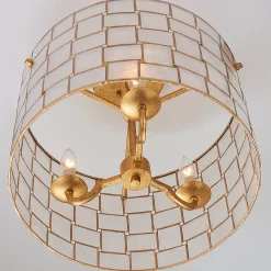 Captiva Shaken Shell Semi-Flush Ceiling Light