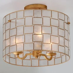 Captiva Shaken Shell Semi-Flush Ceiling Light