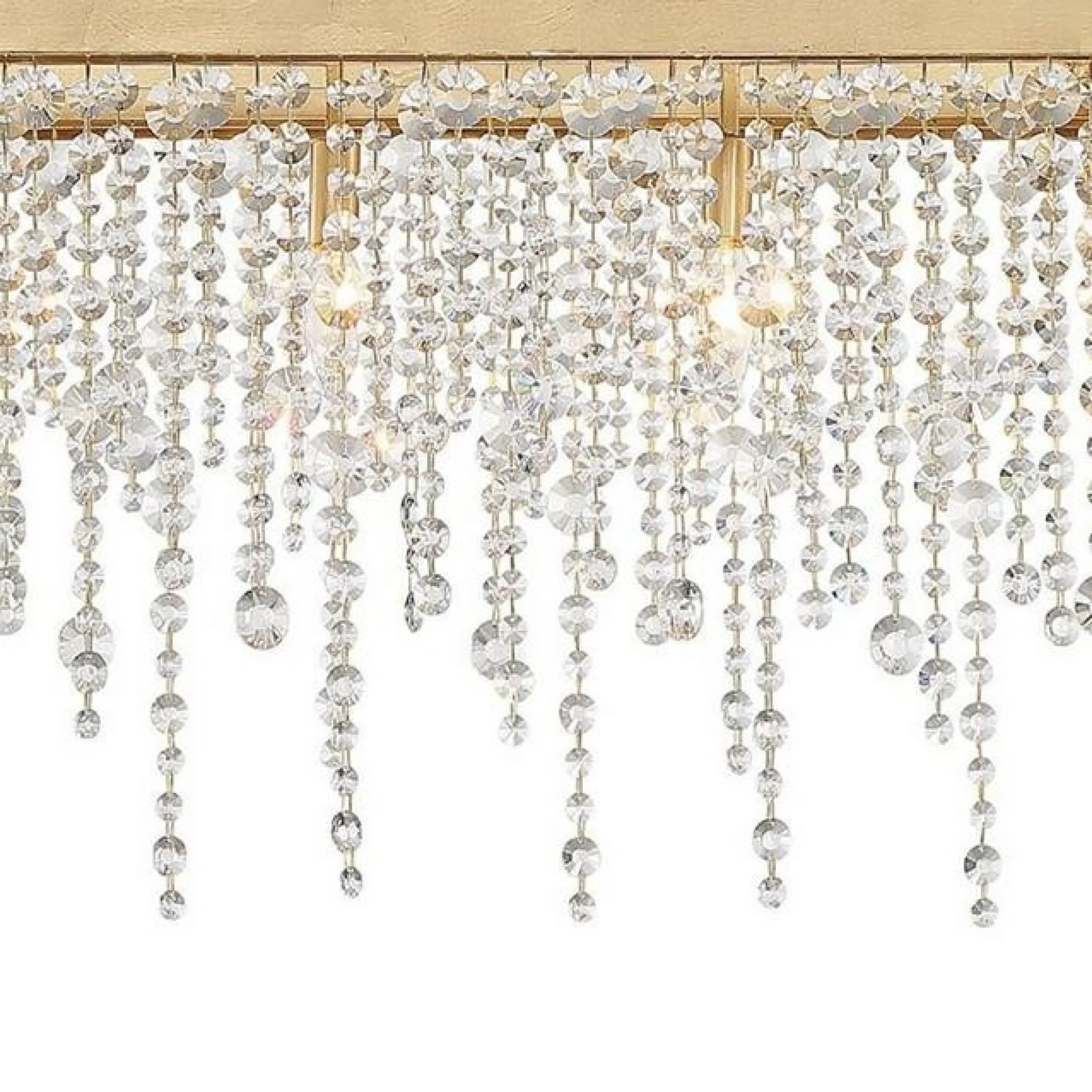 Cascading Crystals Island Chandelier - Rectangular