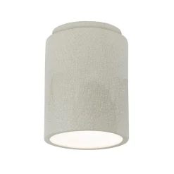 Ceramic Cylinder Ceiling Light - Crackle