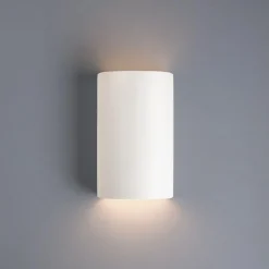 Ceramic Cylinder Outdoor Sconce - Small - Matte