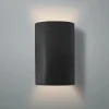 Ceramic Cylinder Outdoor Sconce - Large - Matte