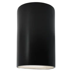 Ceramic Cylinder Outdoor Sconce - Large - Matte