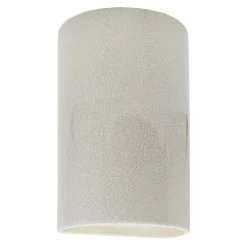 Ceramic Cylinder Outdoor Sconce - Large - Crackle