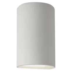 Ceramic Cylinder Sconce - Large - Bisque