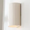 Ceramic Cylinder Sconce - Small - Crackle