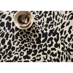 Cheerful Cheetah Hand-Hooked Rug
