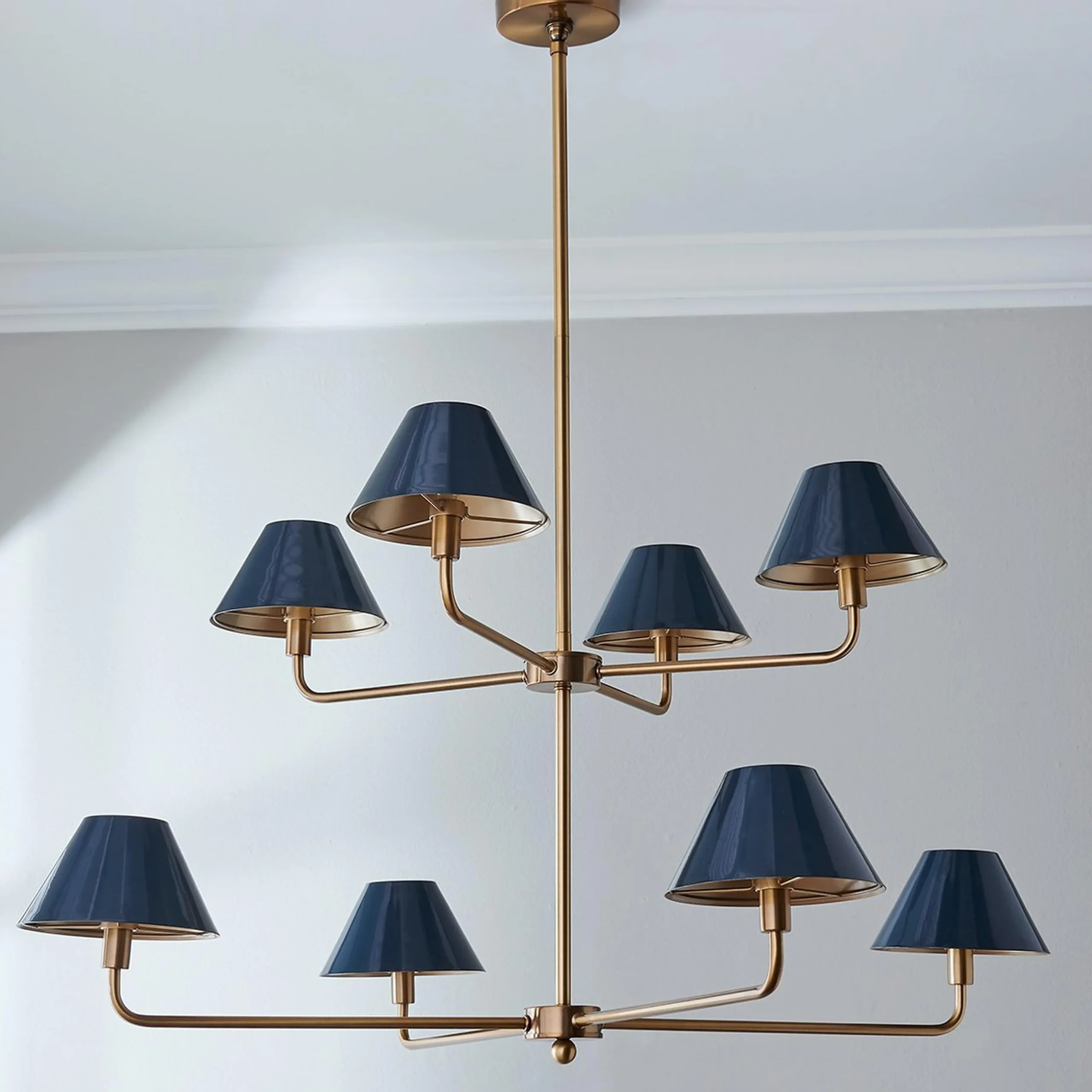 Chris Loves Julia Edie Two-Tier Chandelier - 8 Light