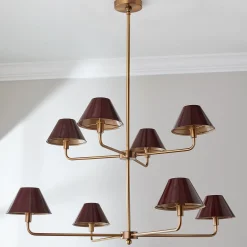 Chris Loves Julia Edie Two-Tier Chandelier - 8 Light