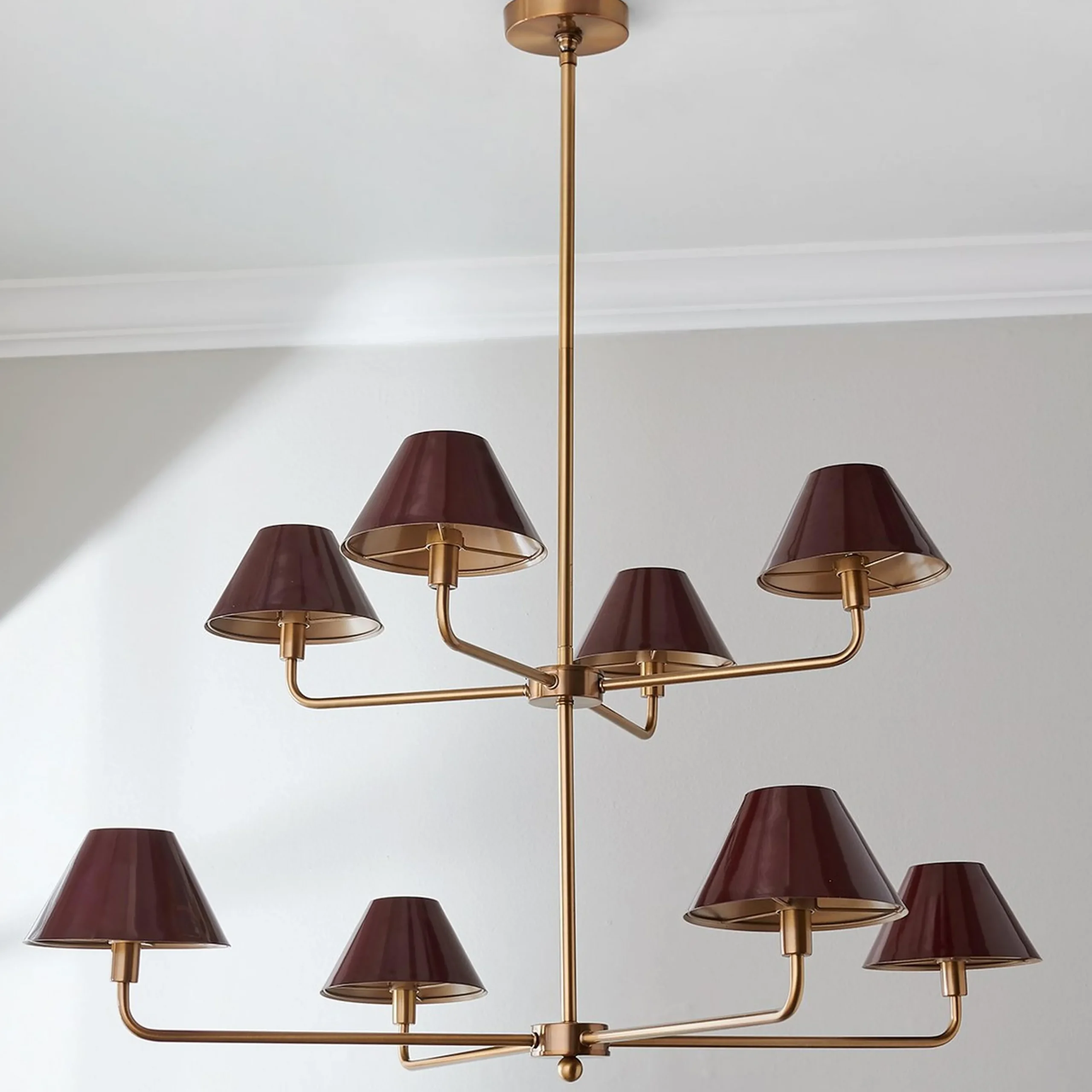 Chris Loves Julia Edie Two-Tier Chandelier - 8 Light