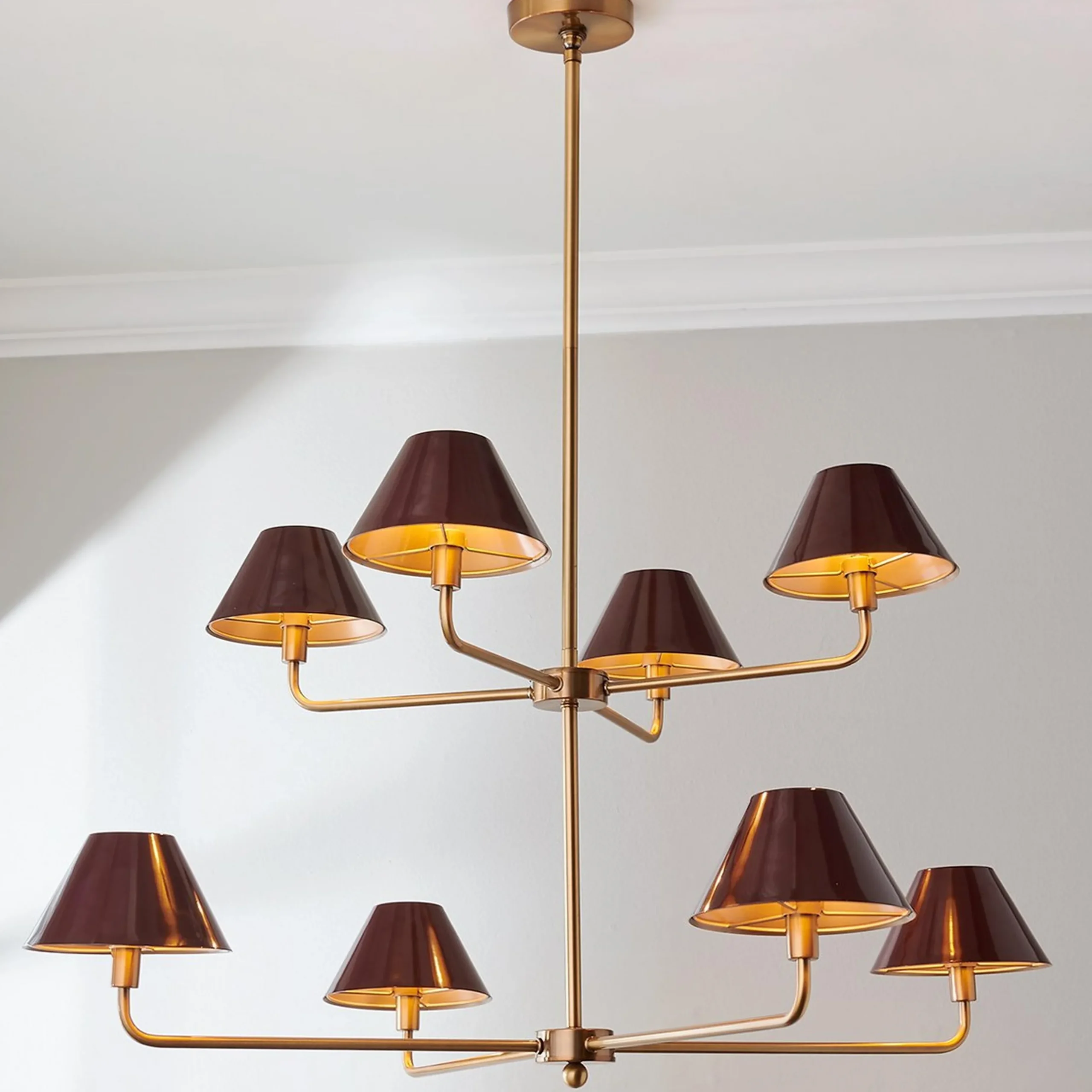 Chris Loves Julia Edie Two-Tier Chandelier - 8 Light