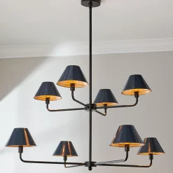 Chris Loves Julia Edie Two-Tier Chandelier - 8 Light