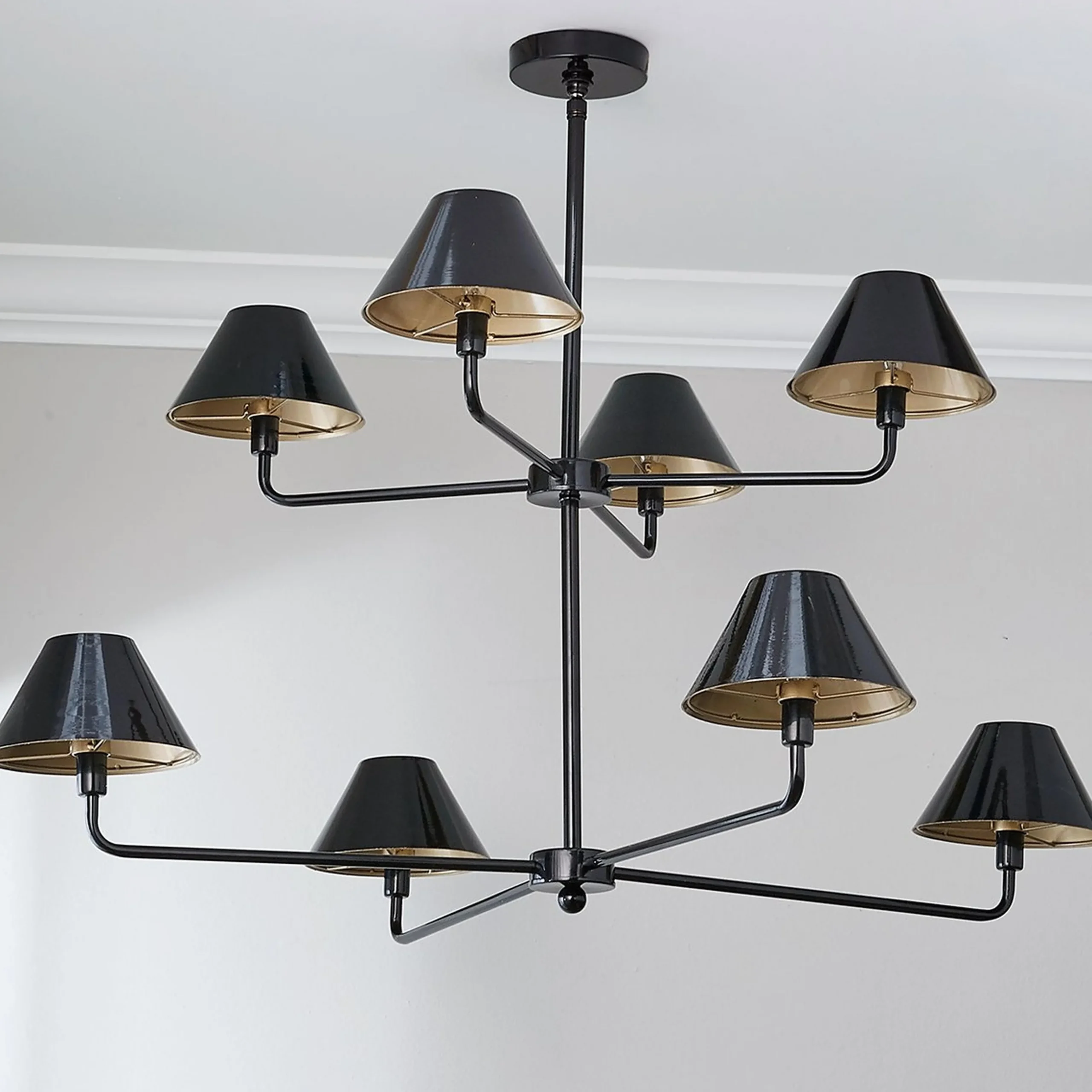 Chris Loves Julia Edie Two-Tier Chandelier - 8 Light