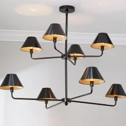 Chris Loves Julia Edie Two-Tier Chandelier - 8 Light