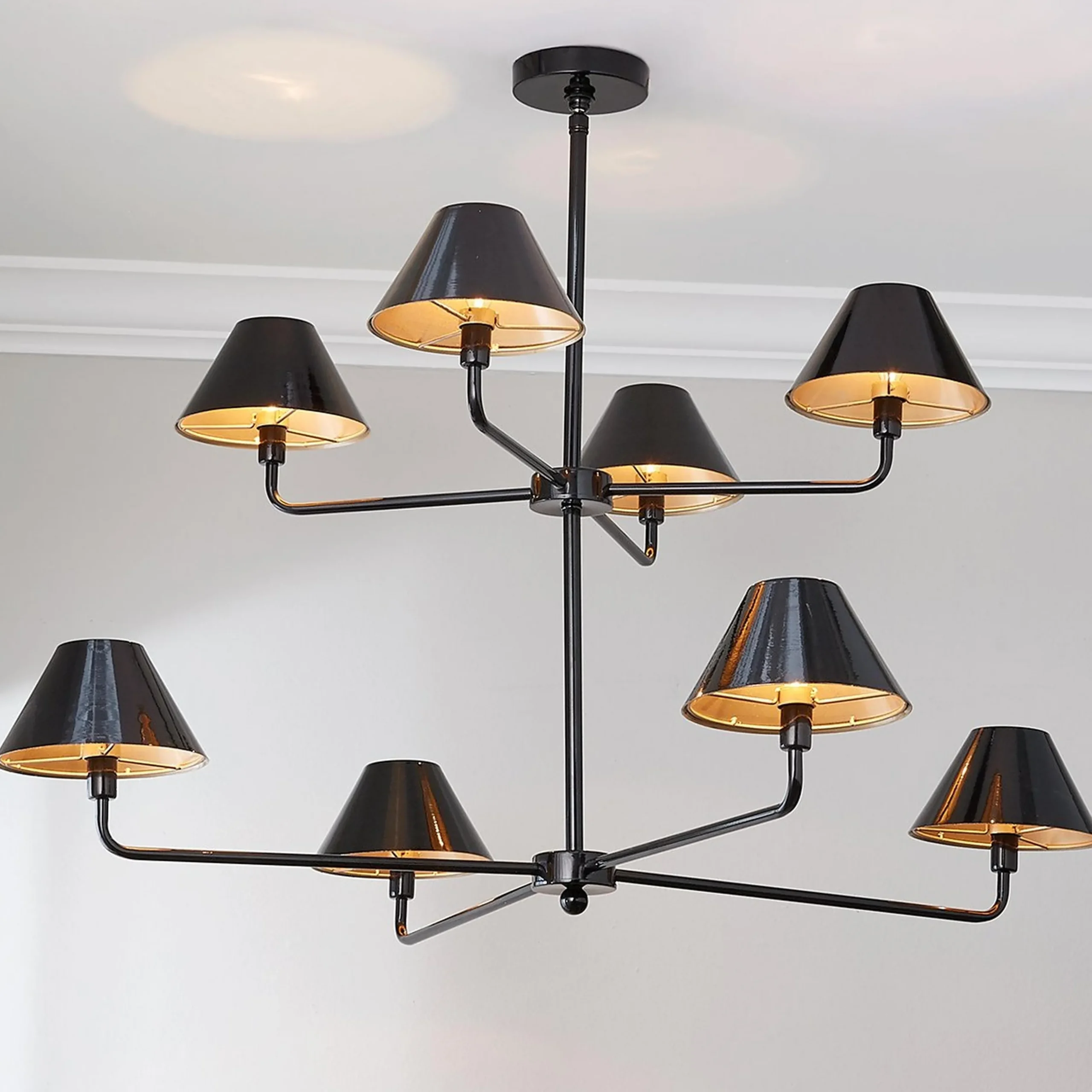Chris Loves Julia Edie Two-Tier Chandelier - 8 Light