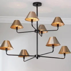 Chris Loves Julia Edie Two-Tier Chandelier - 8 Light