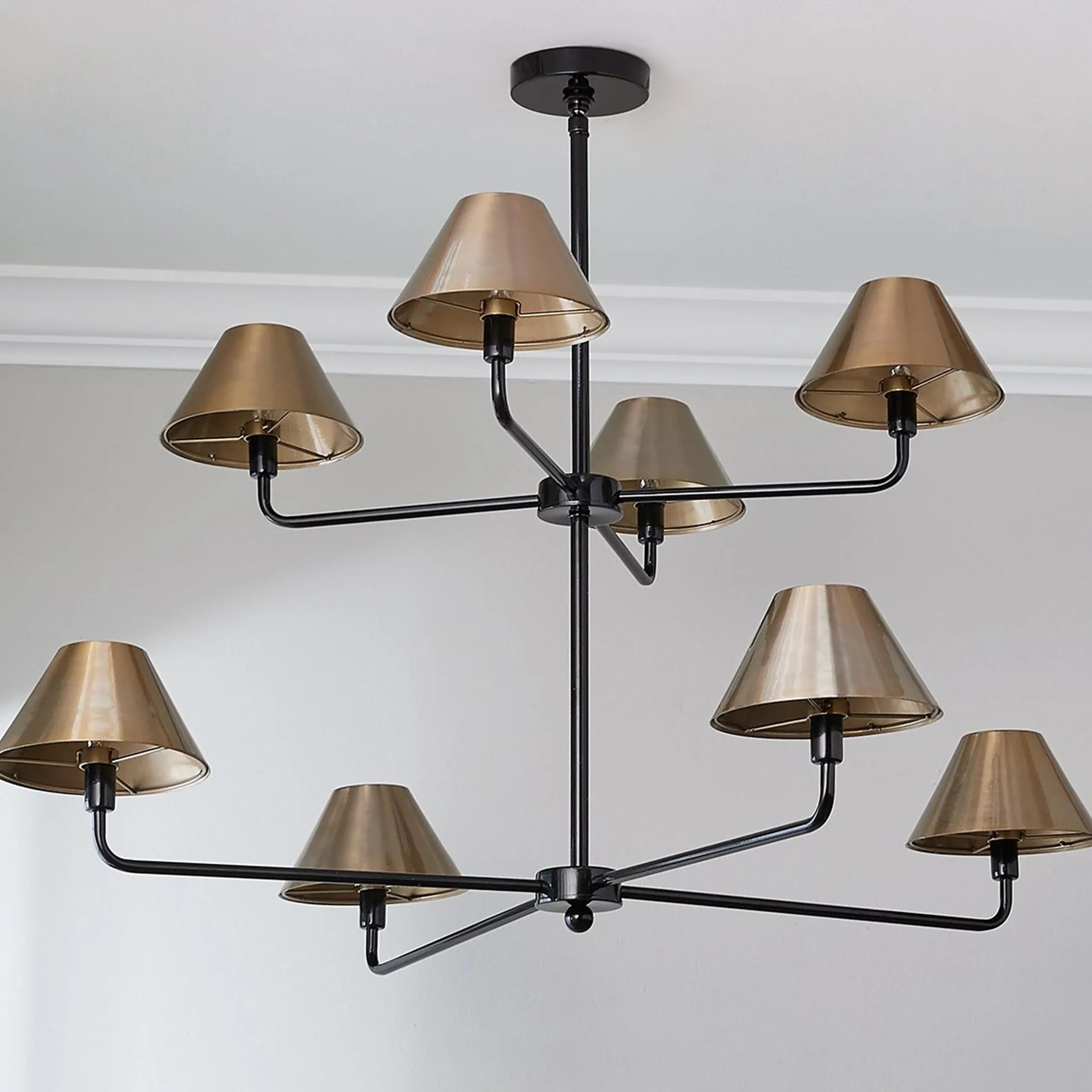 Chris Loves Julia Edie Two-Tier Chandelier - 8 Light