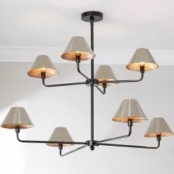 Chris Loves Julia Edie Two-Tier Chandelier - 8 Light