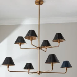 Chris Loves Julia Edie Two-Tier Chandelier - 8 Light