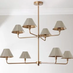 Chris Loves Julia Edie Two-Tier Chandelier - 8 Light