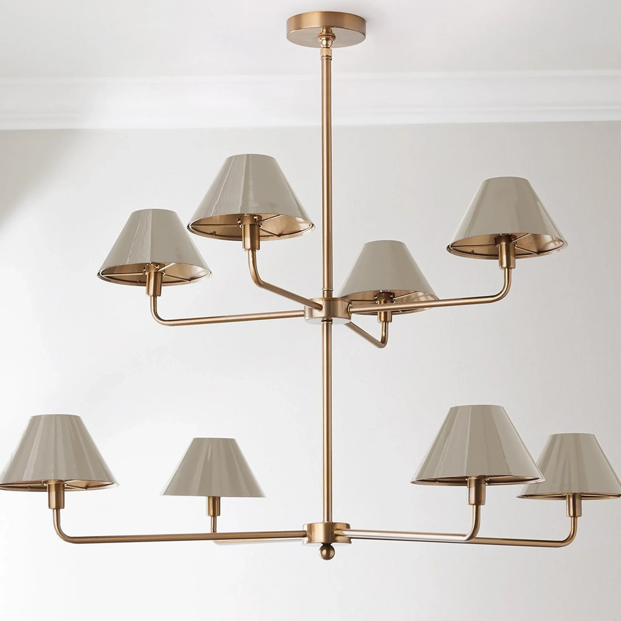 Chris Loves Julia Edie Two-Tier Chandelier - 8 Light