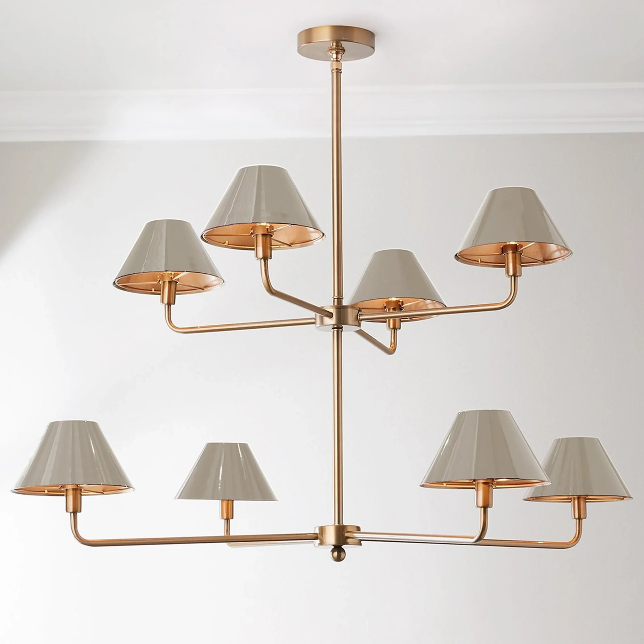 Chris Loves Julia Edie Two-Tier Chandelier - 8 Light