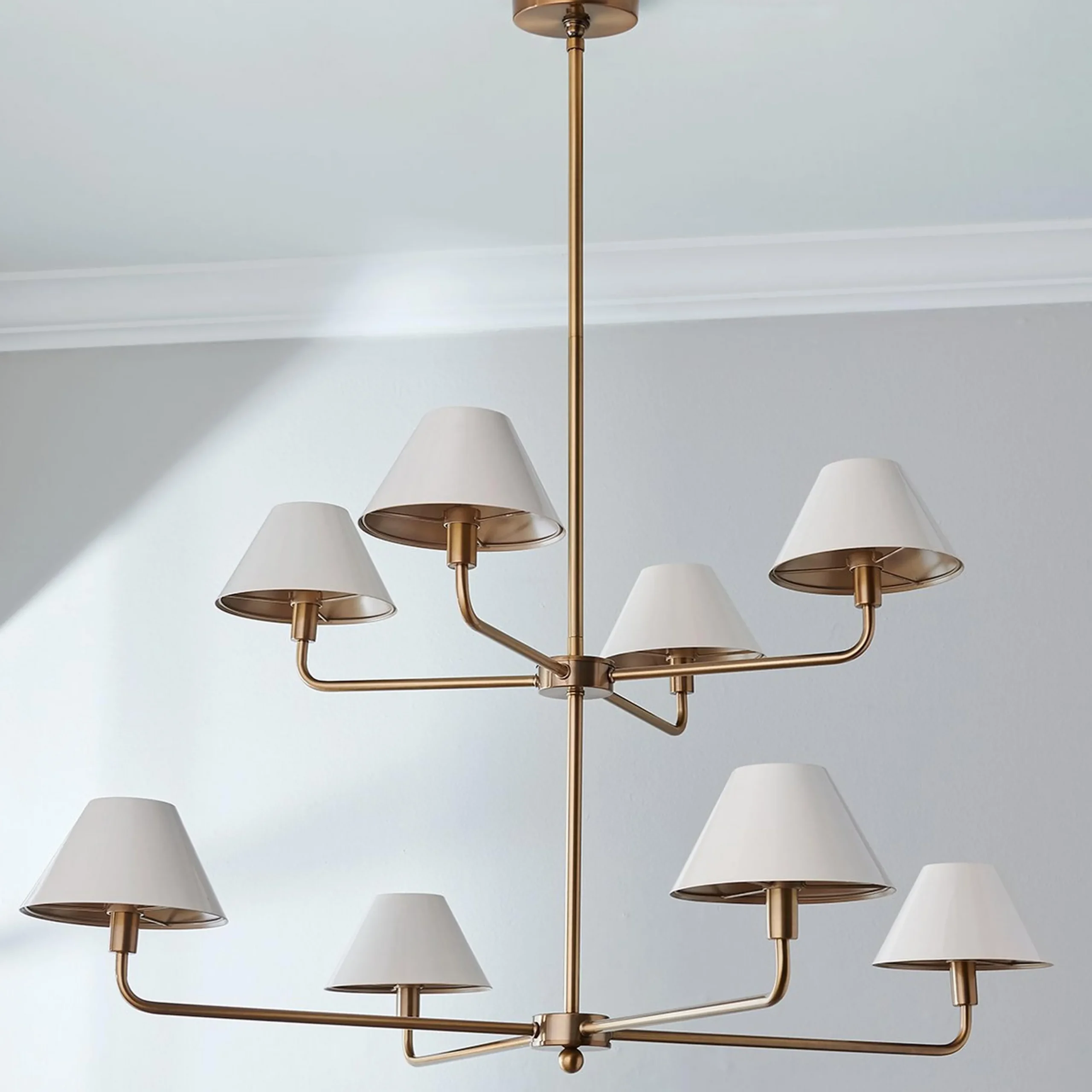 Chris Loves Julia Edie Two-Tier Chandelier - 8 Light
