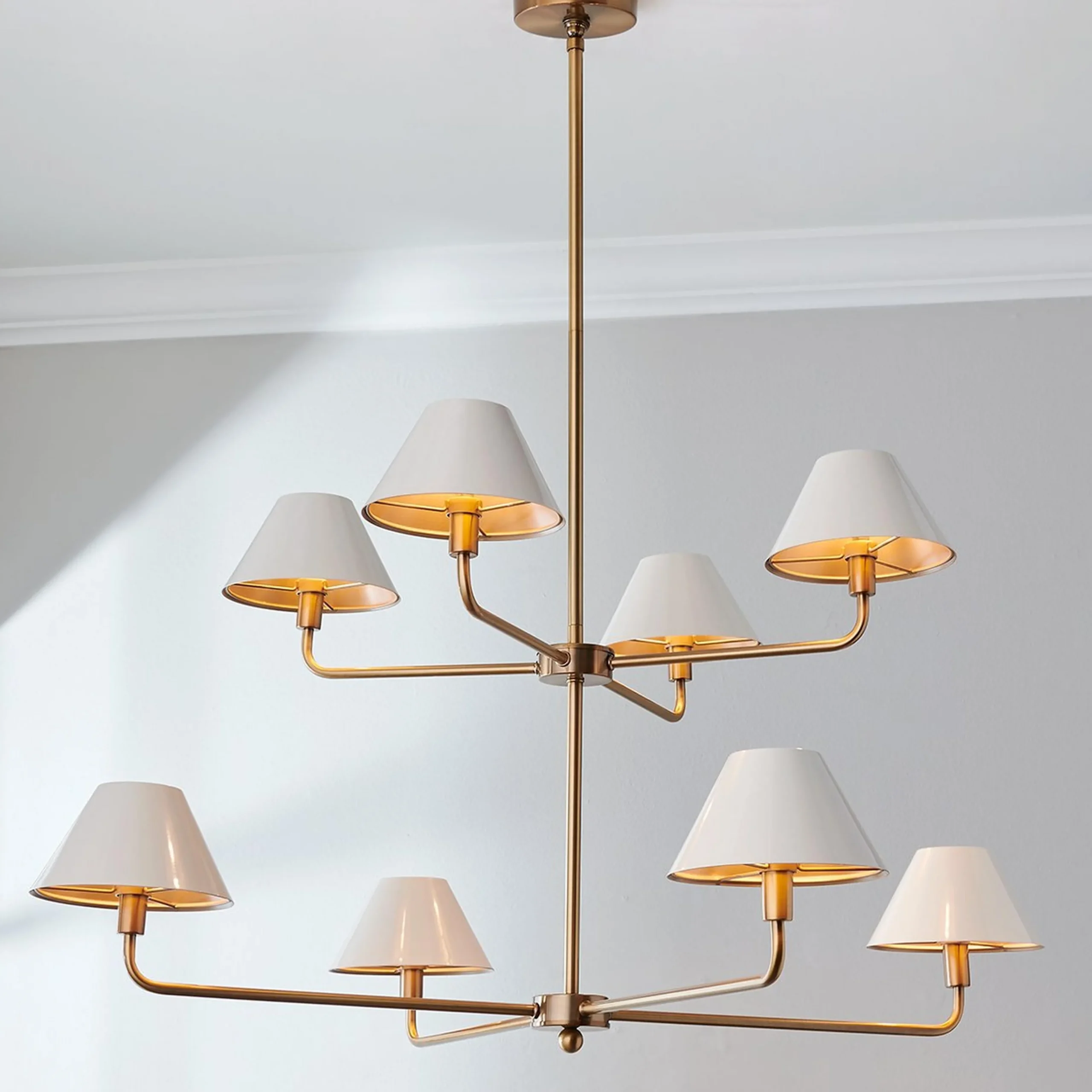 Chris Loves Julia Edie Two-Tier Chandelier - 8 Light