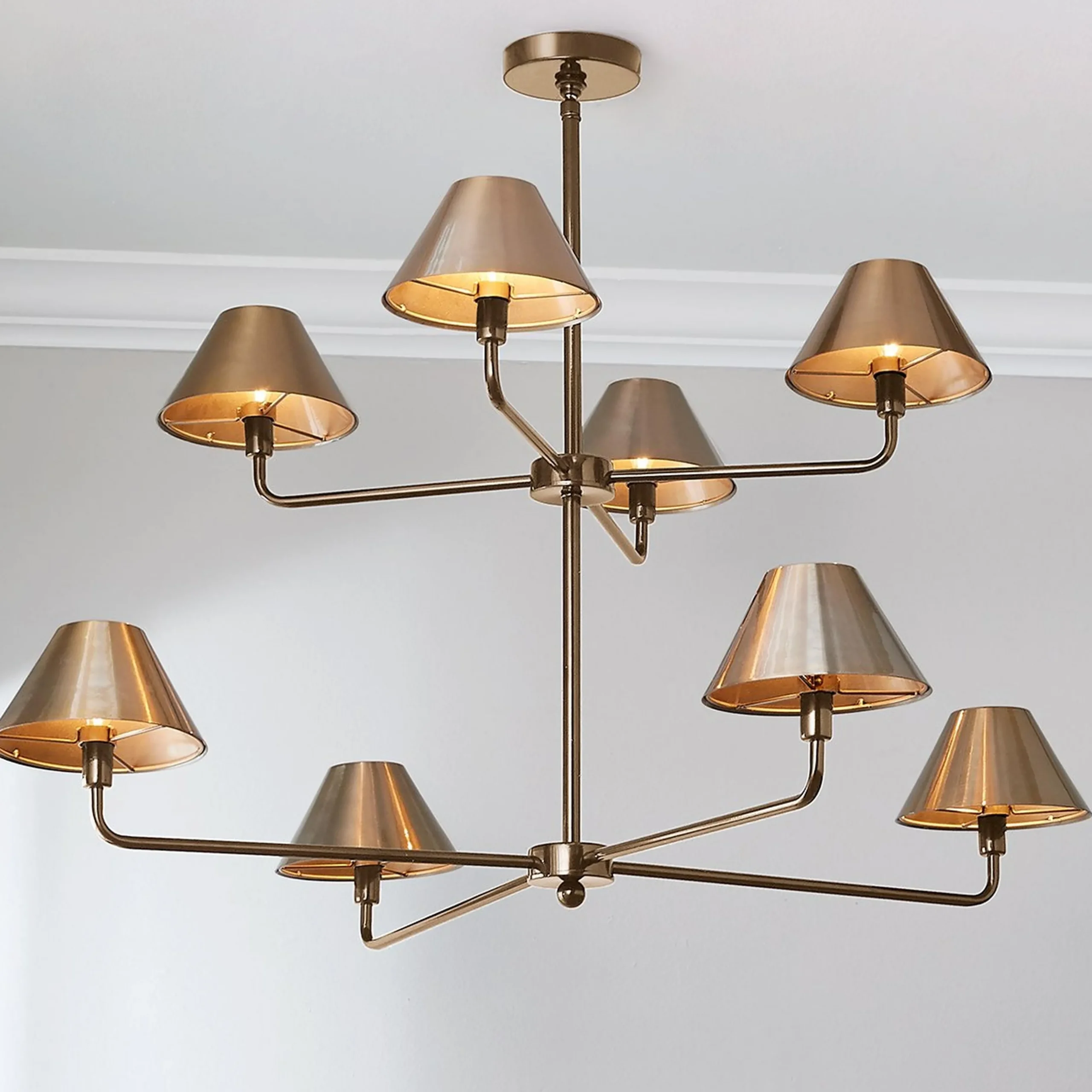 Chris Loves Julia Edie Two-Tier Chandelier - 8 Light