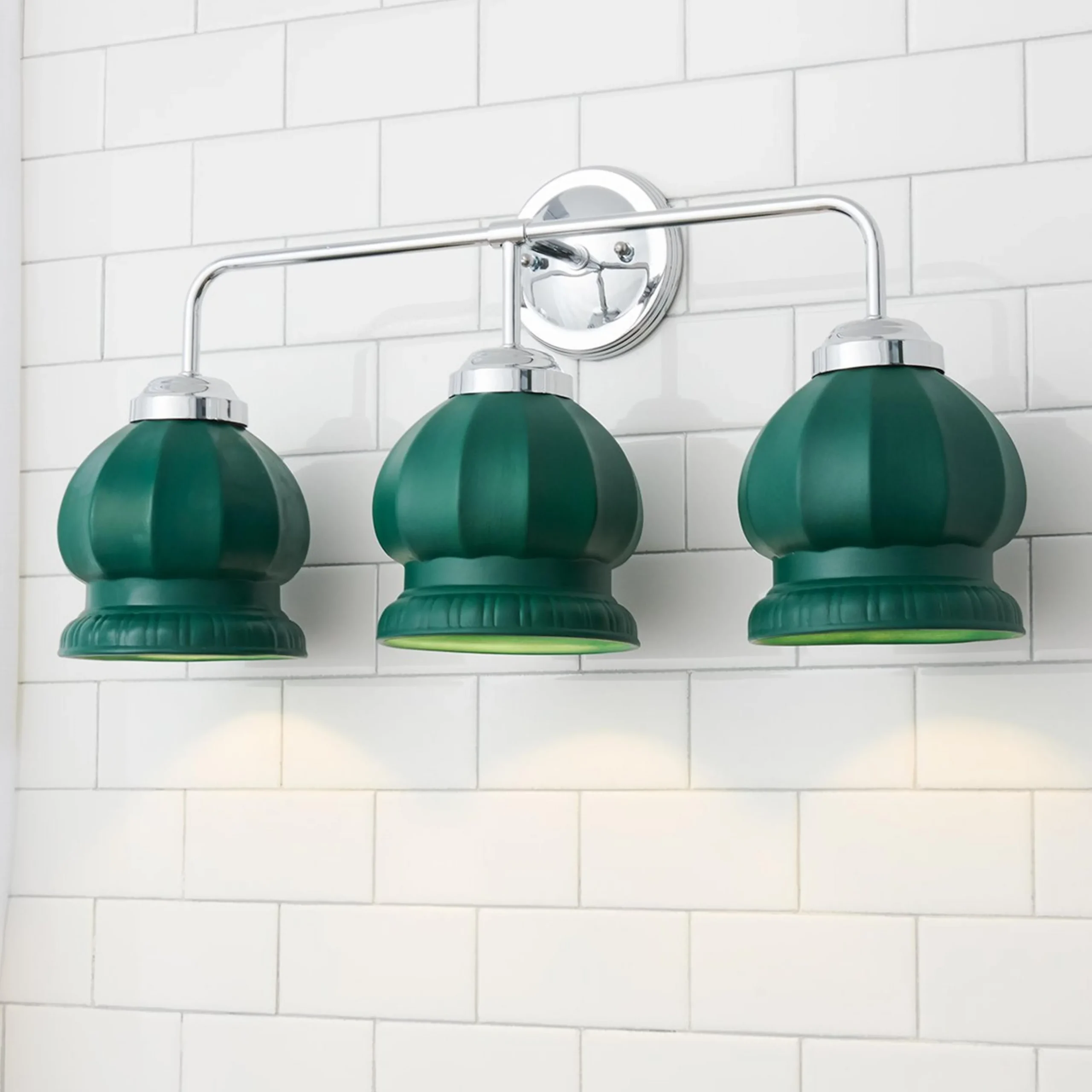 Chris Loves Julia Marlo Vanity Light - 3 Light - Ceramic