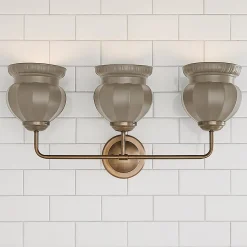 Chris Loves Julia Marlo Vanity Light - 3 Light - Ceramic