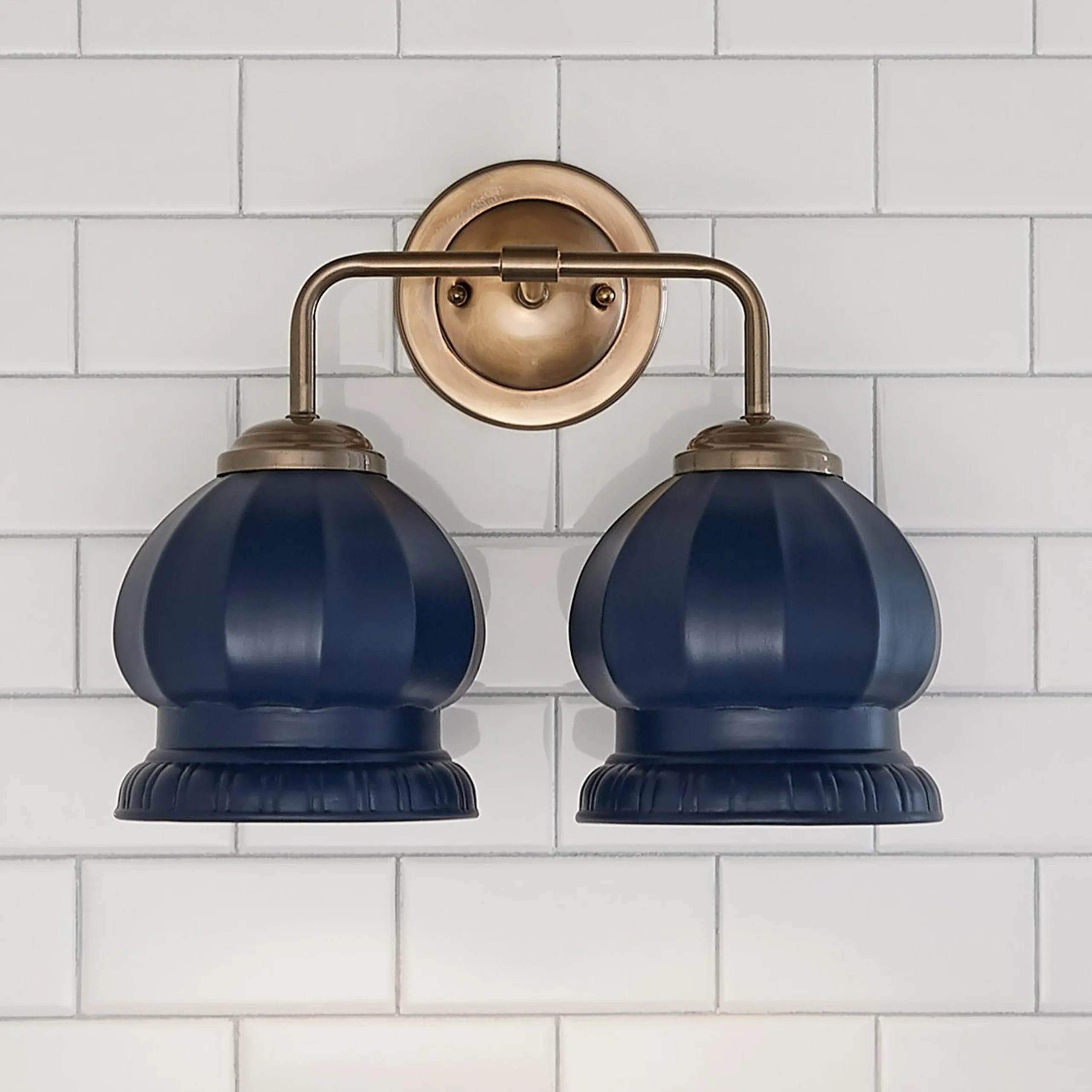 Chris Loves Julia Marlo Vanity Light - 2 Light - Ceramic