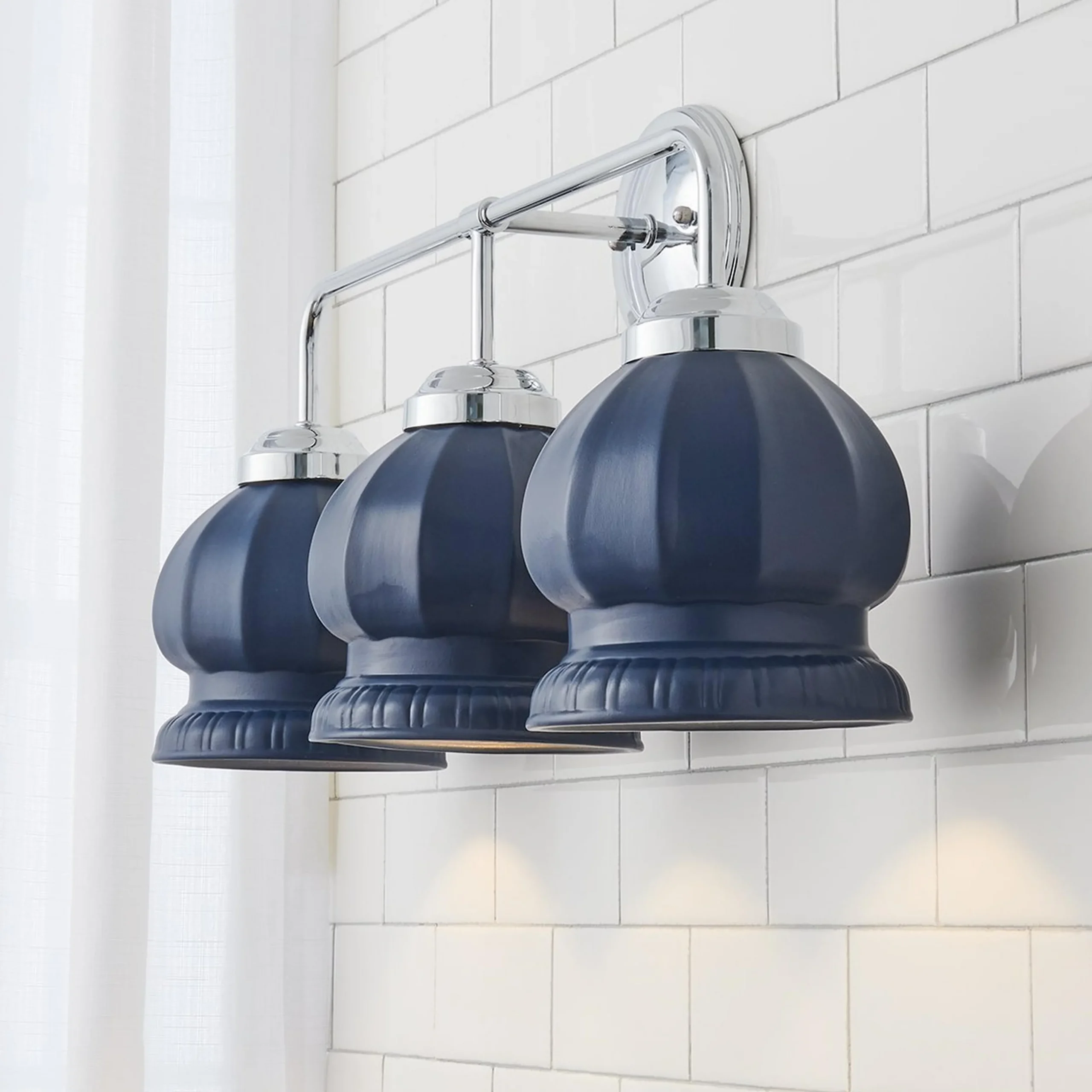 Chris Loves Julia Marlo Vanity Light - 3 Light - Ceramic